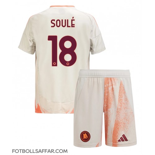 AS Roma Matias Soule #18 Bortadräkt Barn 2024-25 Kortärmad (+ Korta byxor)